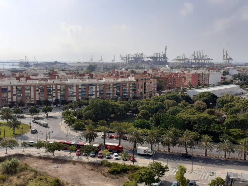 Foto barrio de Nazaret desde el hospital Imske