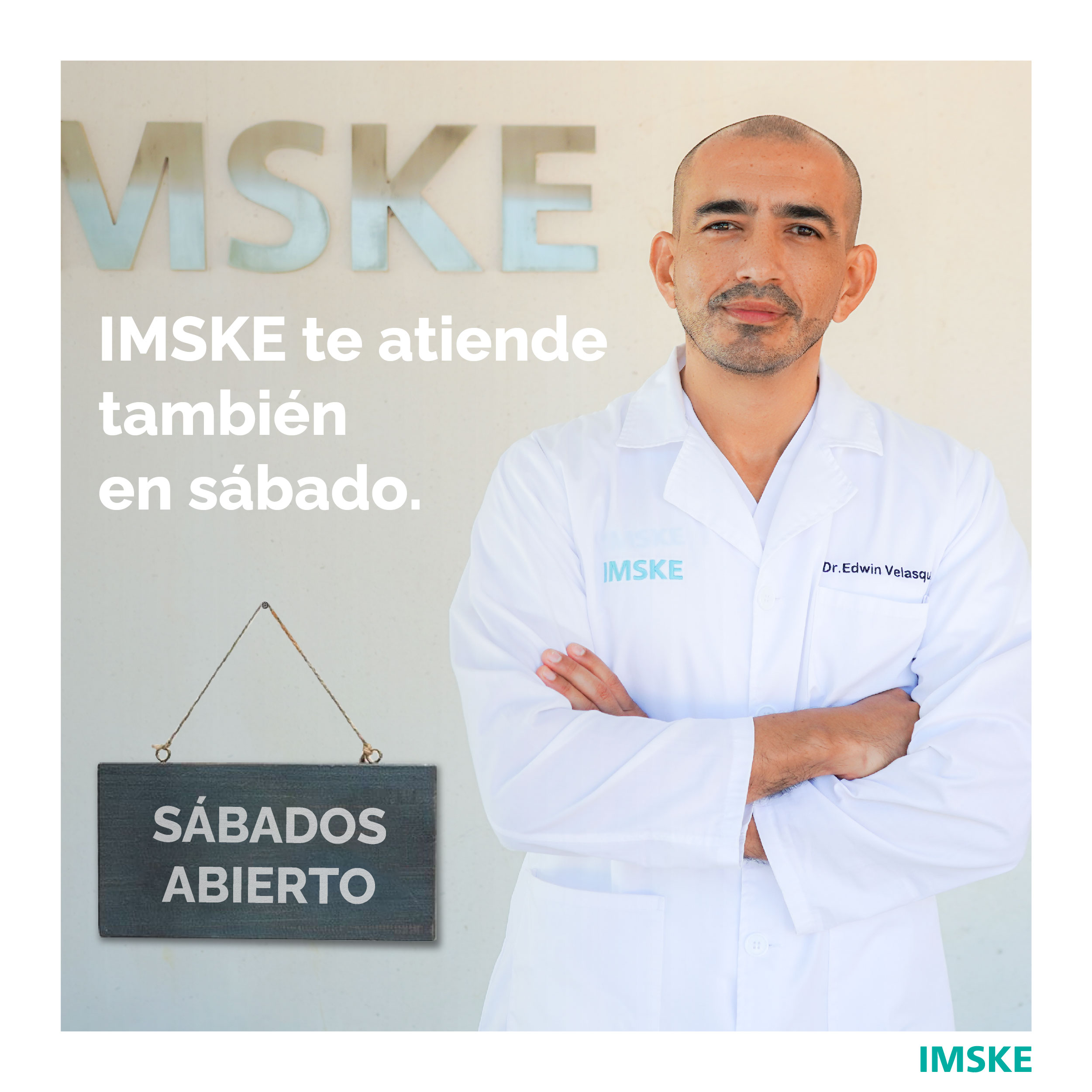 Imagen redes "Imske te atiende en sábado"
