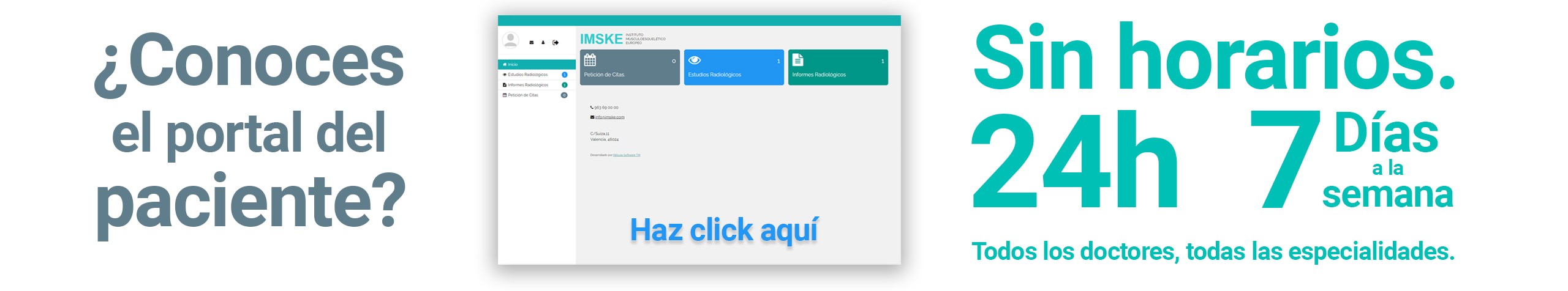 portal del paciente hospital imske banner
